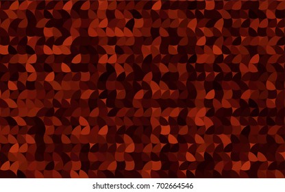Dark Red vector modern geometrical circle abstract background. Dotted texture template. Geometric pattern in halftone style with gradient. 