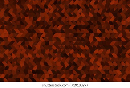 Dark Red vector modern geometrical circle abstract background. Dotted texture template. Geometric pattern in halftone style with gradient. 