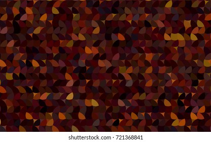 Dark Red vector modern geometrical circle abstract background. Dotted texture template. Geometric pattern in halftone style with gradient. 