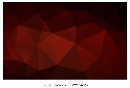 Dark Red vector modern geometrical abstract background. Texture, new background. Geometric background in Origami style with gradient. 