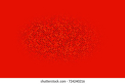 Dark Red vector modern geometrical circle abstract background. Dotted texture template. Geometric pattern in halftone style with gradient. 