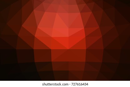 Dark Red vector modern geometrical abstract background. Texture, new background. Geometric background in Origami style with gradient. 