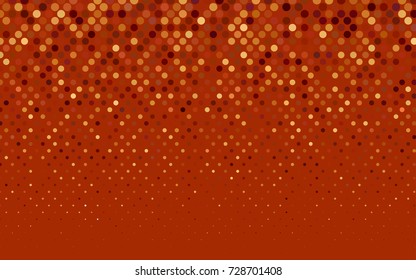 Dark Red vector modern geometrical circle abstract background. Dotted texture template. Geometric pattern in halftone style with gradient. 