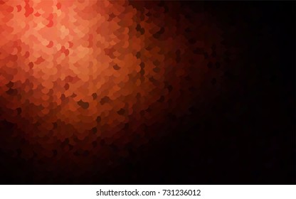 Dark Red vector modern geometrical circle abstract background. Dotted texture template. Geometric pattern in halftone style with gradient. 
