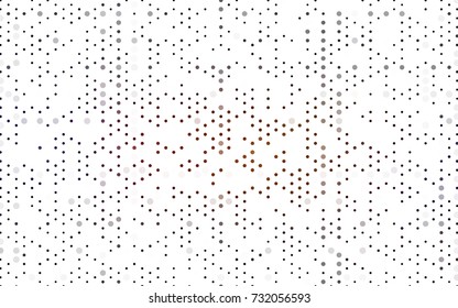 Dark Red vector modern geometrical circle abstract background. Dotted texture template. Geometric pattern in halftone style with gradient. 