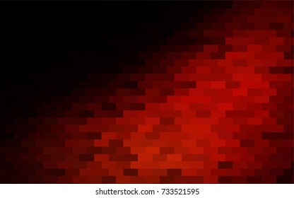 Dark Red vector modern geometrical background. Abstract template. Geometric pattern in square style with gradient.