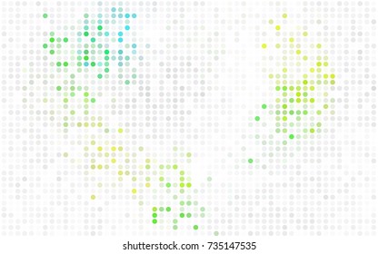 Dark Red vector modern geometrical circle abstract background. Dotted texture template. Geometric pattern in halftone style with gradient. 