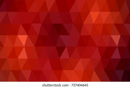 Dark Red vector modern geometrical abstract background. Texture, new background. Geometric background in Origami style with gradient. 
