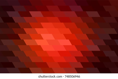 Dark Red vector modern geometrical background. Abstract template. Geometric pattern in square style with gradient.