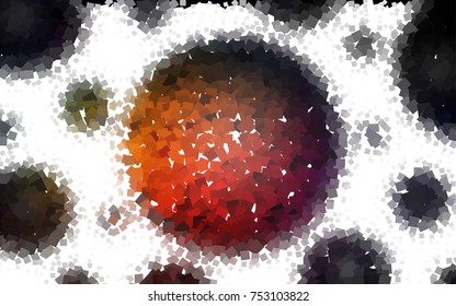 Dark Red vector modern geometrical background. Abstract template. Geometric pattern in square style with gradient.