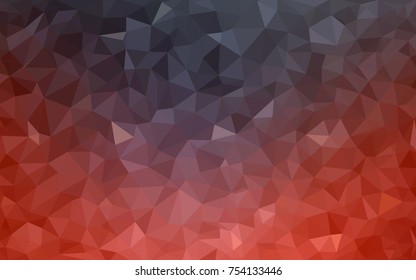 Dark Red vector modern geometrical abstract background. Texture, new background. Geometric background in Origami style with gradient. 