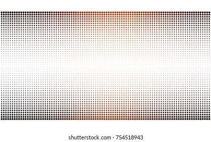 Dark Red vector modern geometrical circle abstract background. Dotted texture template. Geometric pattern in halftone style with gradient. 
