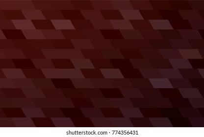 Dark Red vector modern geometrical background. Abstract template. Geometric pattern in square style with gradient.