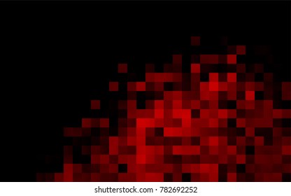 Dark Red vector modern geometrical background. Abstract template. Geometric pattern in square style with gradient.