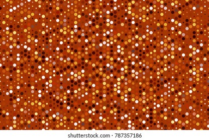 Dark Red vector modern geometrical circle abstract background. Dotted texture template. Geometric pattern in halftone style with gradient. 