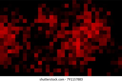 Dark Red vector modern geometrical background. Abstract template. Geometric pattern in square style with gradient.