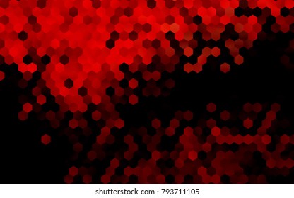 Dark Red vector modern geometrical abstract background. Texture, brand-new background. Geometric background in Origami style with gradient. 