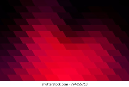 Dark Red vector modern geometrical background. Abstract template. Geometric pattern in square style with gradient.