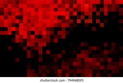 Dark Red vector modern geometrical background. Abstract template. Geometric pattern in square style with gradient.