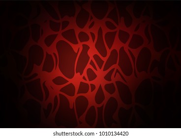 Dark Red vector natural abstract pattern. Brand-new colored illustration in blurry style with doodles. The elegant pattern can be used as a part of a brand book.