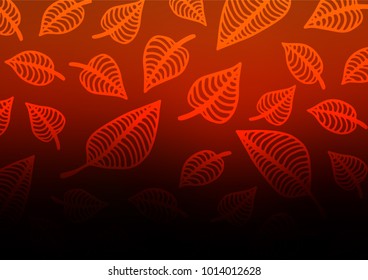 Dark Red vector natural abstract template. Sketchy hand drawn doodles on blurred background. The pattern can be used for wallpapers and coloring books.