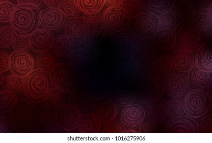 Dark Red vector natural abstract background. Doodle illustration of roses in Origami style with gradient. Brand-new style for your business design.