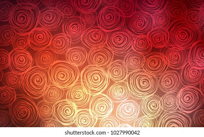 Dark Red vector natural abstract template. A vague abstract illustration with roses in doodles style. The elegant pattern can be used as a part of a brand book.