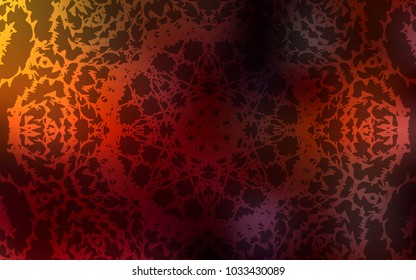Dark Red vector natural abstract design. Blurred decorative design in Indian style with lines drown by child. The pattern can be used for wallpapers and coloring books.
