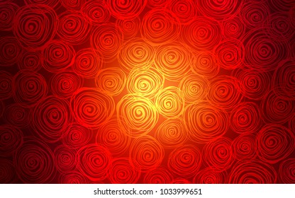 Dark Red vector natural abstract design. An elegant bright illustration with roses in Natural style. The textured pattern can be used for website.