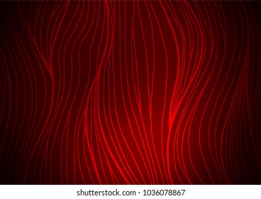 Dark Red vector natural abstract pattern. Colorful abstract illustration with lines in Asian style. A new texture for your design.