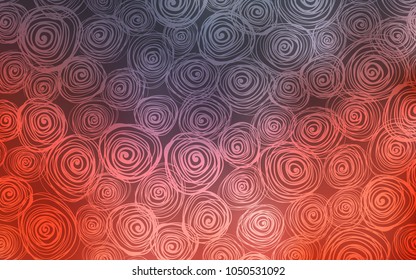 Dark Red vector natural abstract template. Colorful illustration in doodle style with roses. The elegant pattern can be used as a part of a brand book.