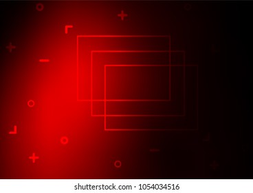 Dark Red vector natural abstract background. Shining colored illustration with doodles in Zen tangle style. Brand-new style for your business design.