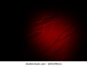 Dark Red vector natural abstract background. Doodles on blurred abstract background with gradient. Brand-new style for your business design.