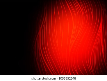 Dark Red vector natural abstract background. Decorative shining illustration with doodles on abstract template. The pattern can be used for coloring books and pages for kids.