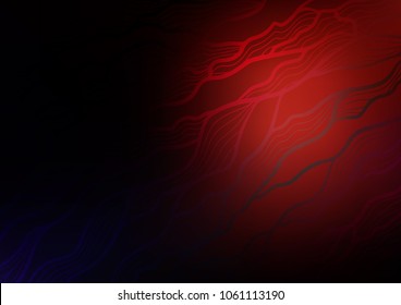Dark Red vector natural abstract pattern. Colorful abstract illustration with lines in Asian style. The pattern can be used for heads of websites and designs.