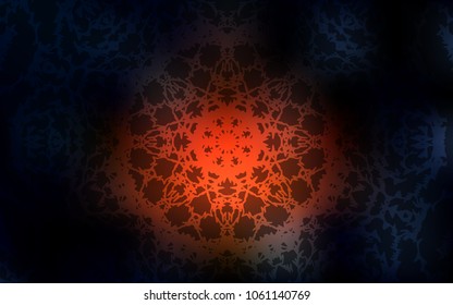 Dark Red vector natural abstract design. Glitter abstract illustration with doodles and lines drawn by child. Brand-new design for your business.