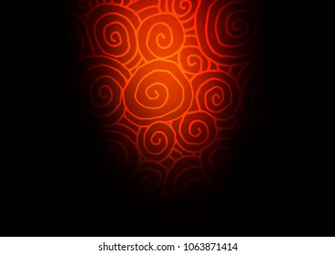 Dark Red vector natural abstract pattern. Decorative shining illustration with doodles on abstract template. Brand-new style for your business design.