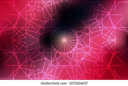 Dark Red vector natural abstract pattern. Shining colored illustration with childish doodles in Arabic style. The pattern can be used for wallpapers and coloring books.