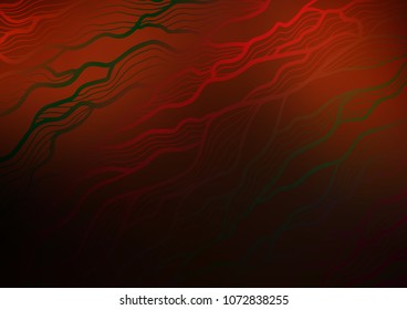Dark Red vector natural abstract pattern. A vague abstract illustration with doodles in Indian style. Hand painted design for web, wrapping, wallpaper.