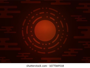 Dark Red vector natural abstract background. Doodles on blurred abstract background with gradient. A completely new template for your business design.