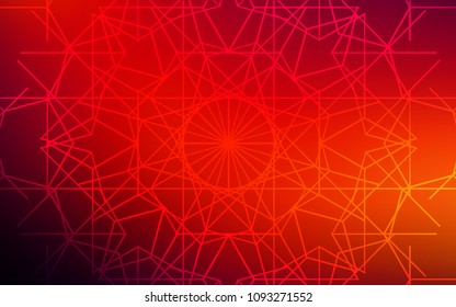 Dark Red vector natural abstract pattern. Sketchy doodles drawn by child on blurred background. The template can be used as a background for cell phones.