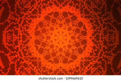 Dark Red vector natural abstract design. An elegant bright illustration with lines drawn by child in Natural style. The best blurred design for your business.