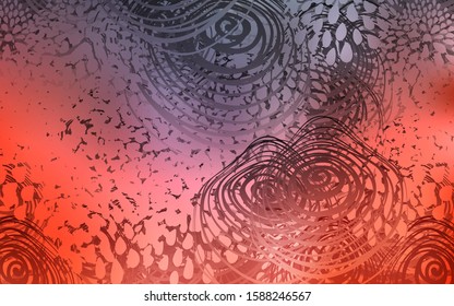 Dark Red vector natural abstract background. Shining colored illustration with flowers in doodle style. The completely new template can be used for your brand book.