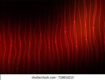 Dark Red vector natural abstract template. Colorful abstract illustration with lines in Asian style. Brand-new style for your business design.