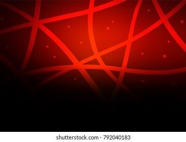 Dark Red vector natural abstract template. Colorful illustration in abstract style with doodles and Zen tangles. A completely new design for your business.