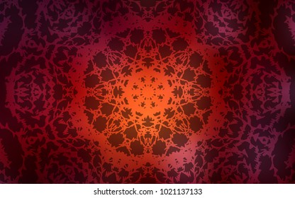 Dark Red vector natural elegant background. Colorful abstract illustration with lines drawn by child in Asian style. A completely new template for your business design.