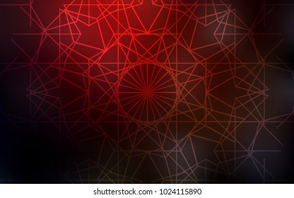 Dark Red vector natural elegant pattern. Colorful abstract illustration with lines drawn by child in Asian style. The pattern can be used for heads of websites and designs.