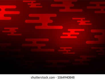 Dark Red vector natural elegant texture. A vague abstract illustration with doodles in Indian style. The completely new template can be used for your brand book.