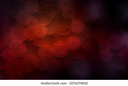 Dark Red vector natural elegant artwork. An elegant bright illustration with flowers in Natural style. The elegant pattern can be used as a part of a brand book.