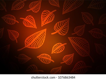 Dark Red vector natural elegant pattern. Sketchy hand drawn doodles on blurred background. A new texture for your design.